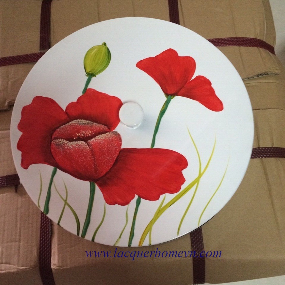 Lacquer candy tray with hand painting